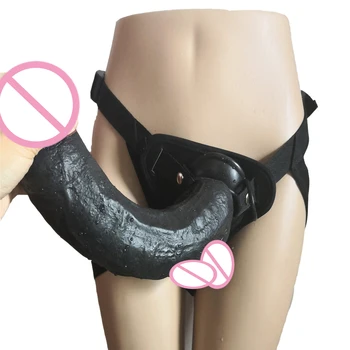 AMABOOM 32*6CM Strap on Giant Huge Dildo With Pants Super Big Dick Anal butt Large Dong Realistic Penis Sex Toys For Women 4