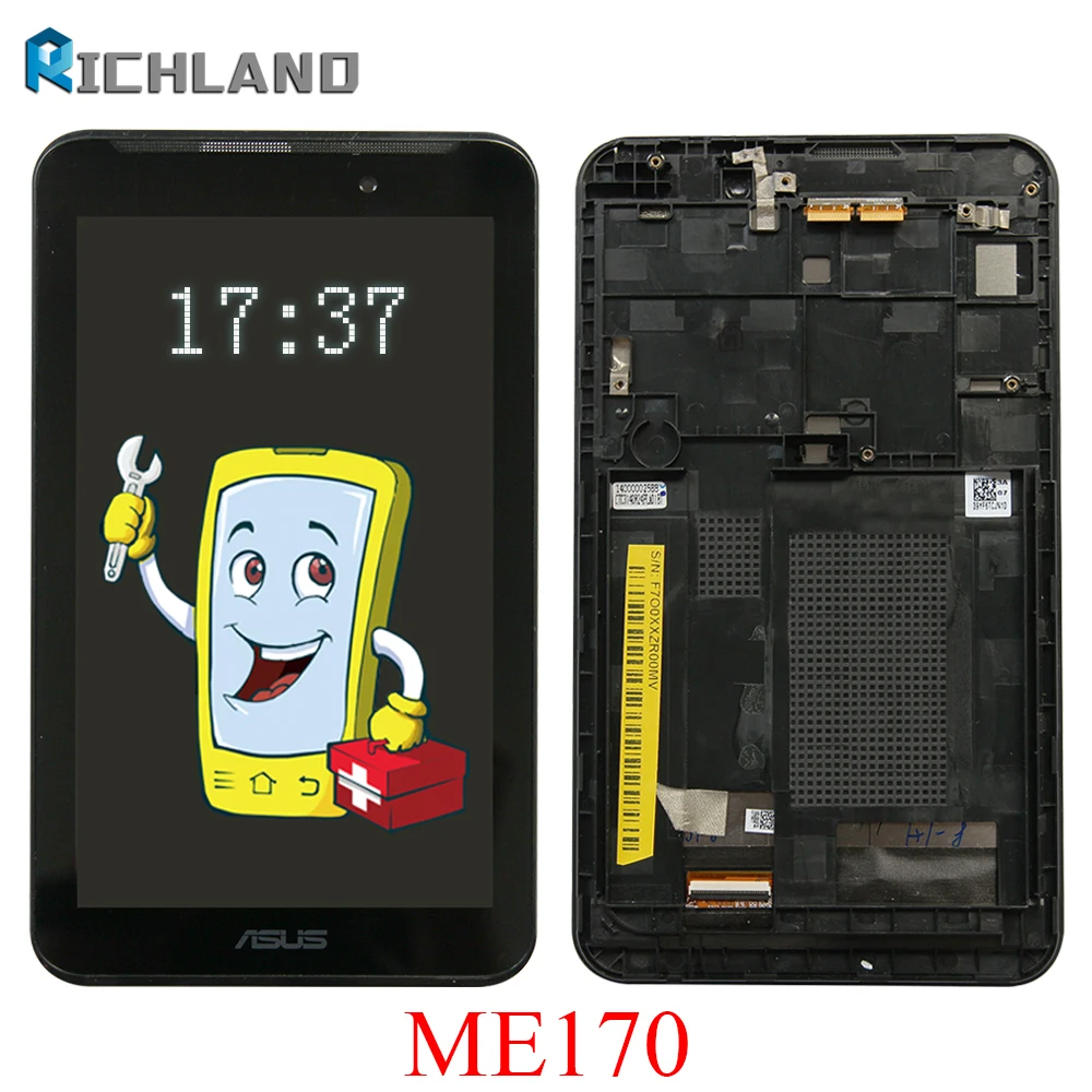 

Original For ASUS Fonepad FE7010CG FE170CG ME170 K012 k017 ME170CX 5581L LCD Display Touch Screen Digitizer Assembly with Frame