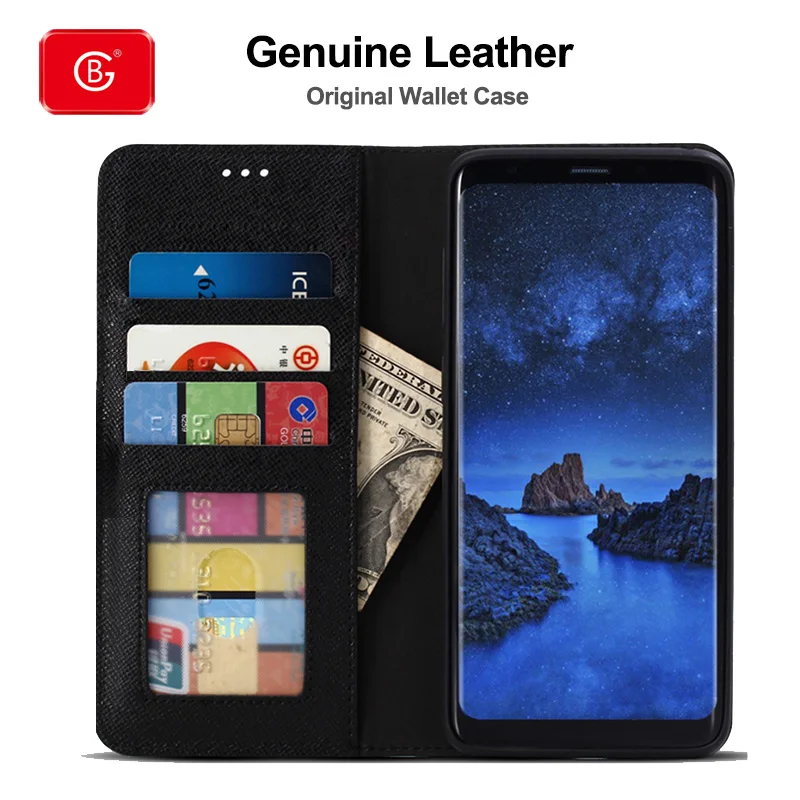 Роскошный оригинальный чехол-кошелек из натуральной кожи для samsung Galaxy S9 S10 Plus E Phone