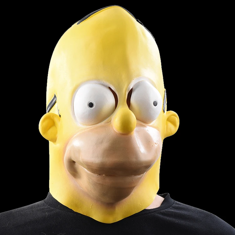 Simpson Masks Halloween Adult Latex Mask Cartoons Characters Cosplay