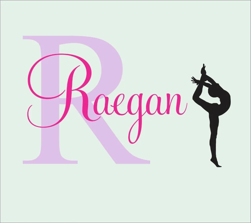 Buy free shipping Personalized Name & Gymnasts Vinyl