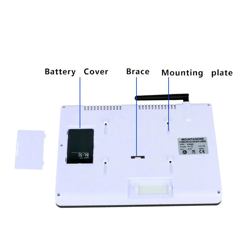 Беспроводная 4ch Quad DVR система безопасности с 9 дюймов TFT-LCD монитор 2,4 ГГц цифровая радионяня 100 м дальность передачи