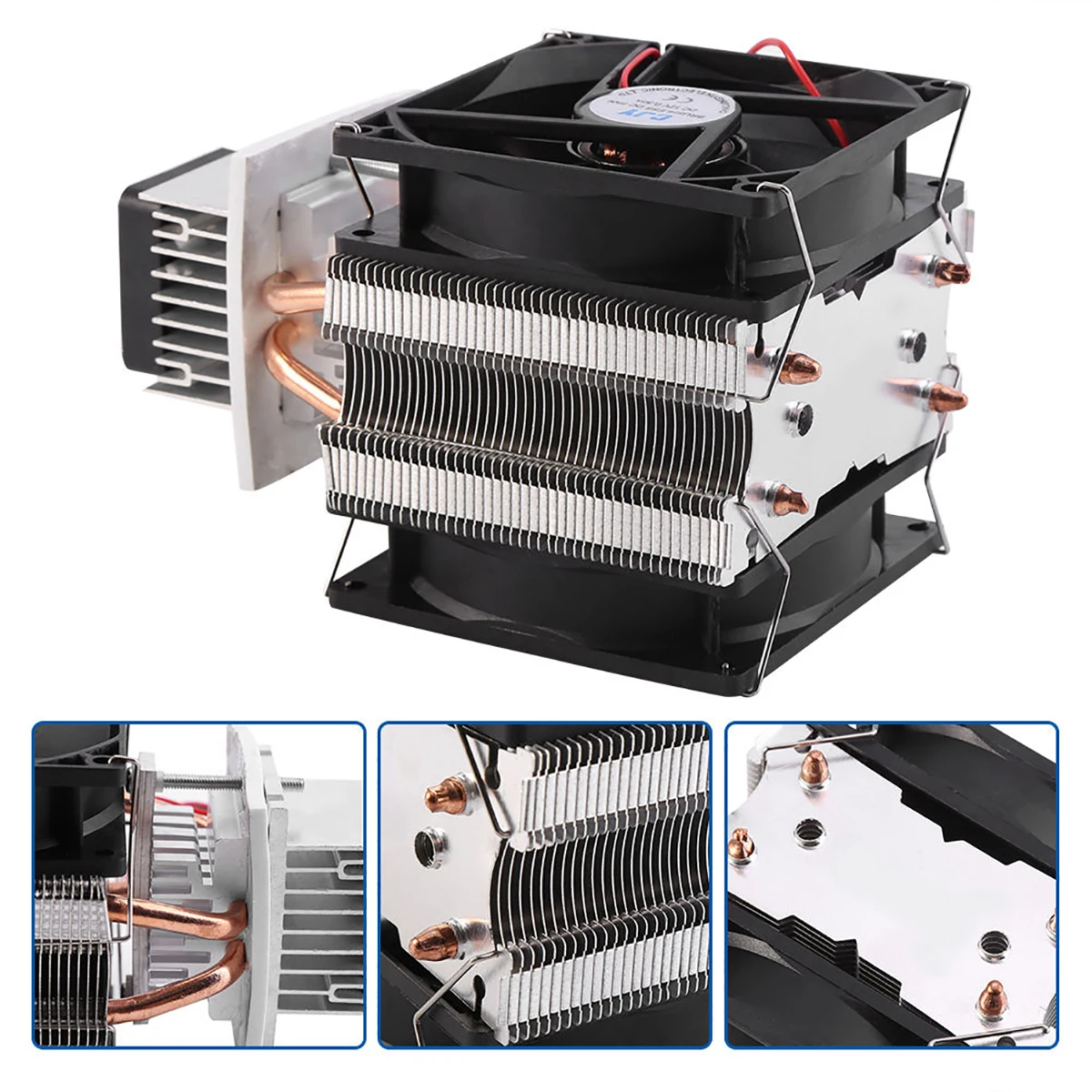 12V 6A Thermoelectric Peltier Semiconductor Cooler Refrigeration Cooling System Kit Cooler Fan For Air Cooling Mayitr