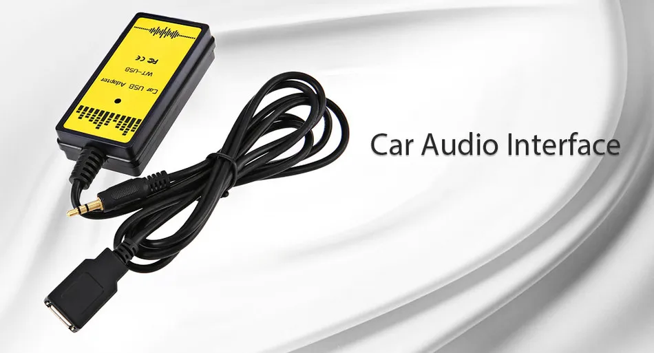 2019 Universal Car CD Adapter MP3 Audio Interface AUX USB Adapter SD