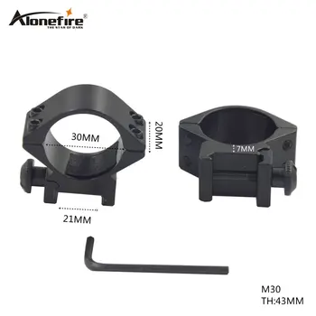 

Alonefire M30 30mm hunting accessories 21mm weaver rail tactical flashlight mount gun scope mounts