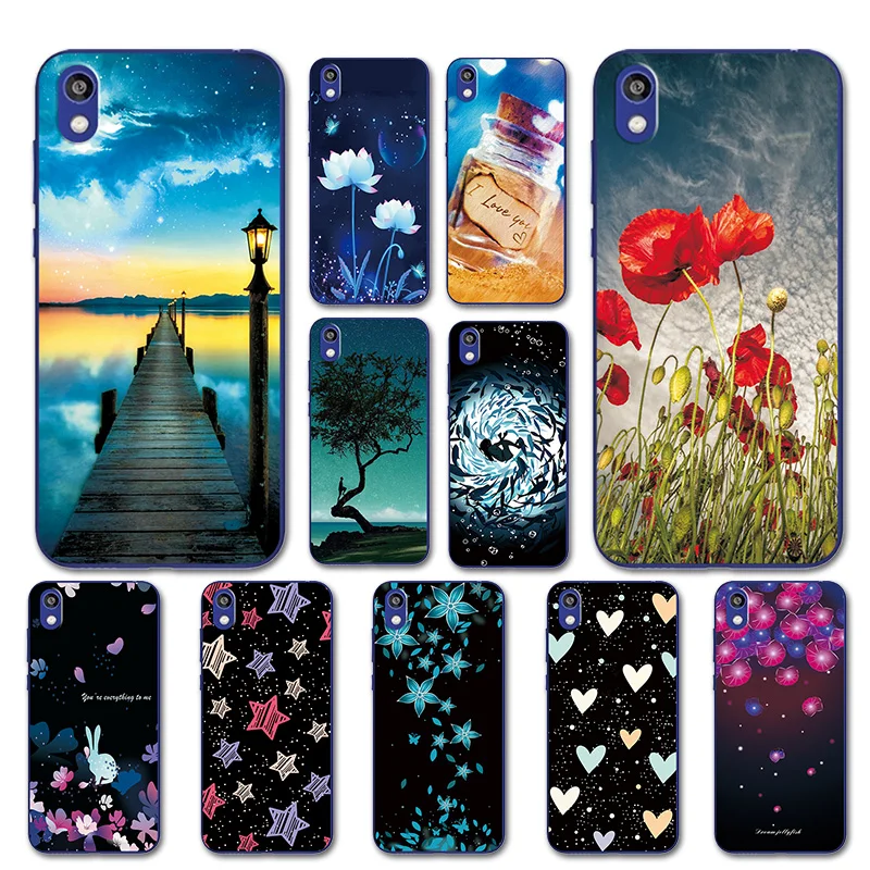 

For Huawei Y5 2019 Y6 ii 2 2017 Case For Huawei Honor 8S 8C 8X Cover For Huawei Y9 2018 Black TPU Pretty Outer Space Phone Case