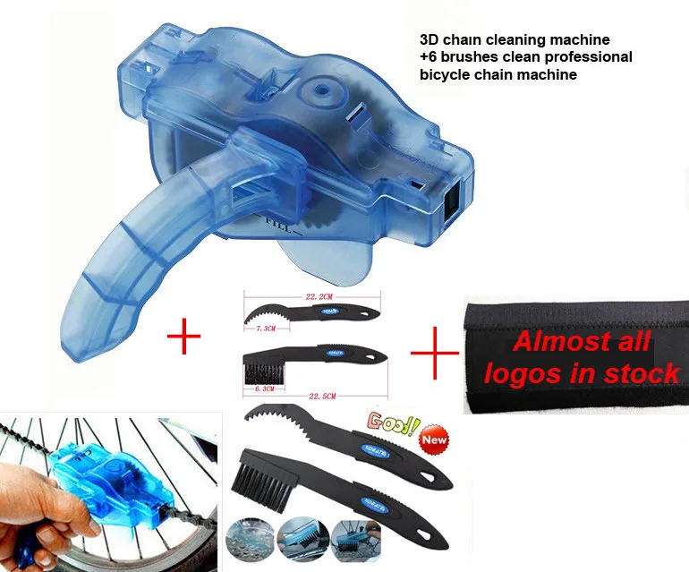 

4pc/Lot Bicycle Parts Bike Chain Cleaner+Cycling Clean Brushes+Clean Brush+Chain Protector bicycle chain tool kit for chain