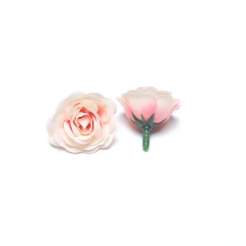 20 шт. 3 см Шелковая Роза искусственная цветок DIY Украшение Головы цветка элементы венок ручной работы Цветы Поддельные моделирования цветок