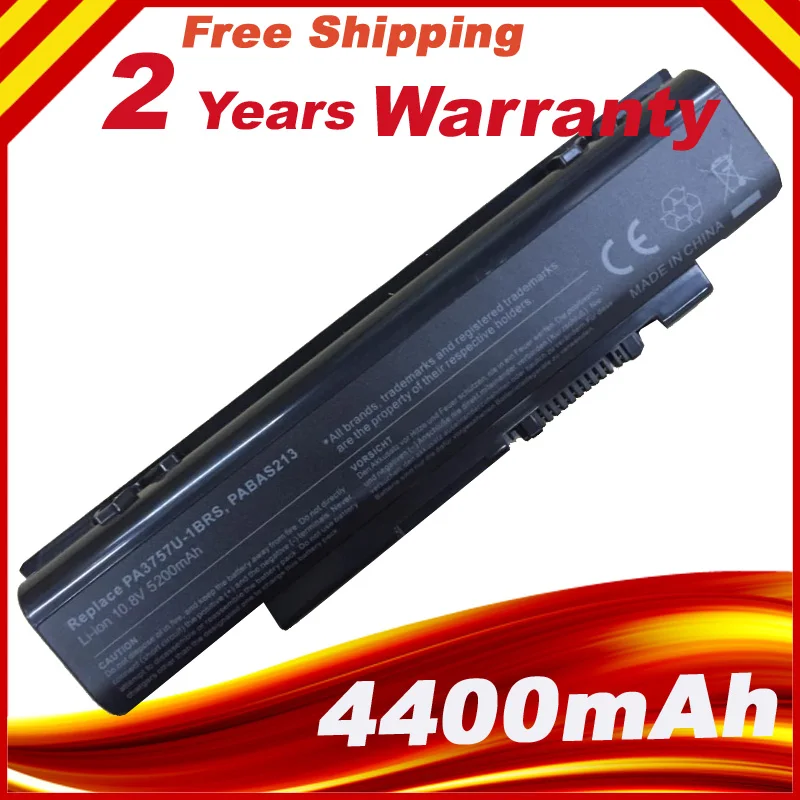 

New Battery for Toshiba Qosmio PA3757U-1BRS PABAS213 F60 F750 F755 T750 T851