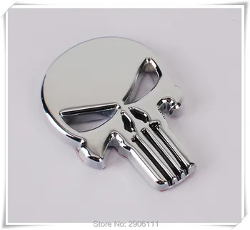 

Car Styling 3D Metal The Punisher Skull Emblem Badge for SEAT leon ibiza altea alhambra accessories automobiles