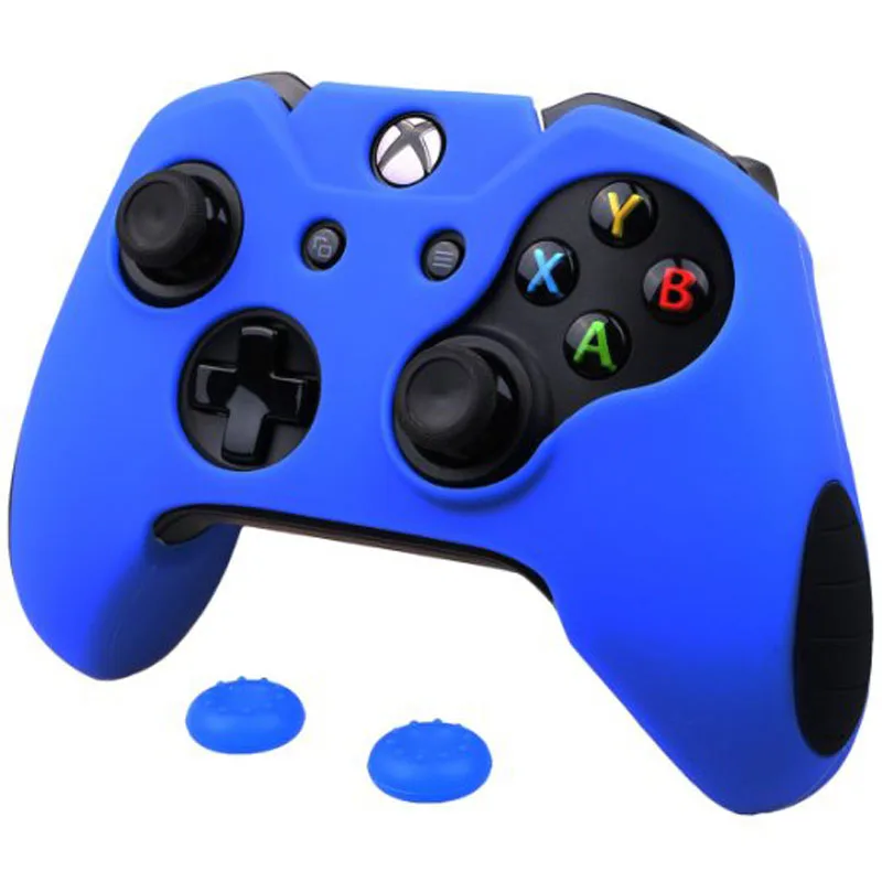 

Thicken Silicone Rubber Skin Gamepad Protective Case Cover Joystick Thumb grips Accessories for Microsoft Xbox One Controller