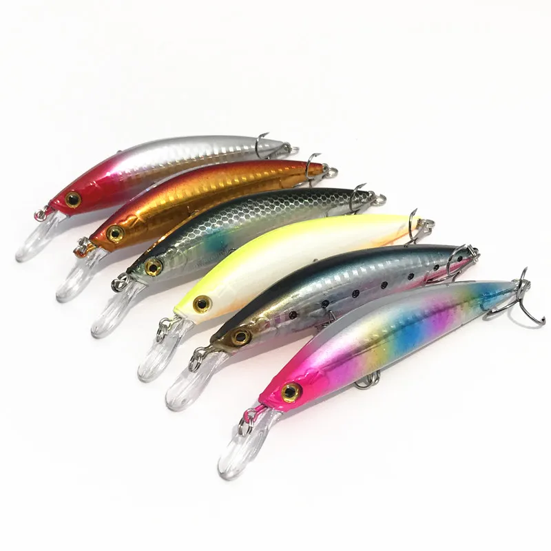 

NEW1pcs Oversize Charm Minnow Sea Fishing Artificial Hard Bait Hook Fighting 9cm 25g LazerFree sinking Lures