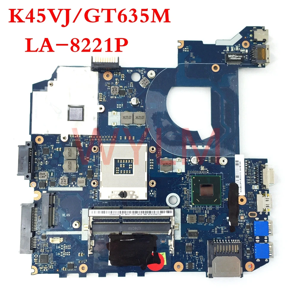 K45VJ QCL40 LA 8221P GT635M 2G mainboard For ASUS A45V A45VJ K45V K45VM ...