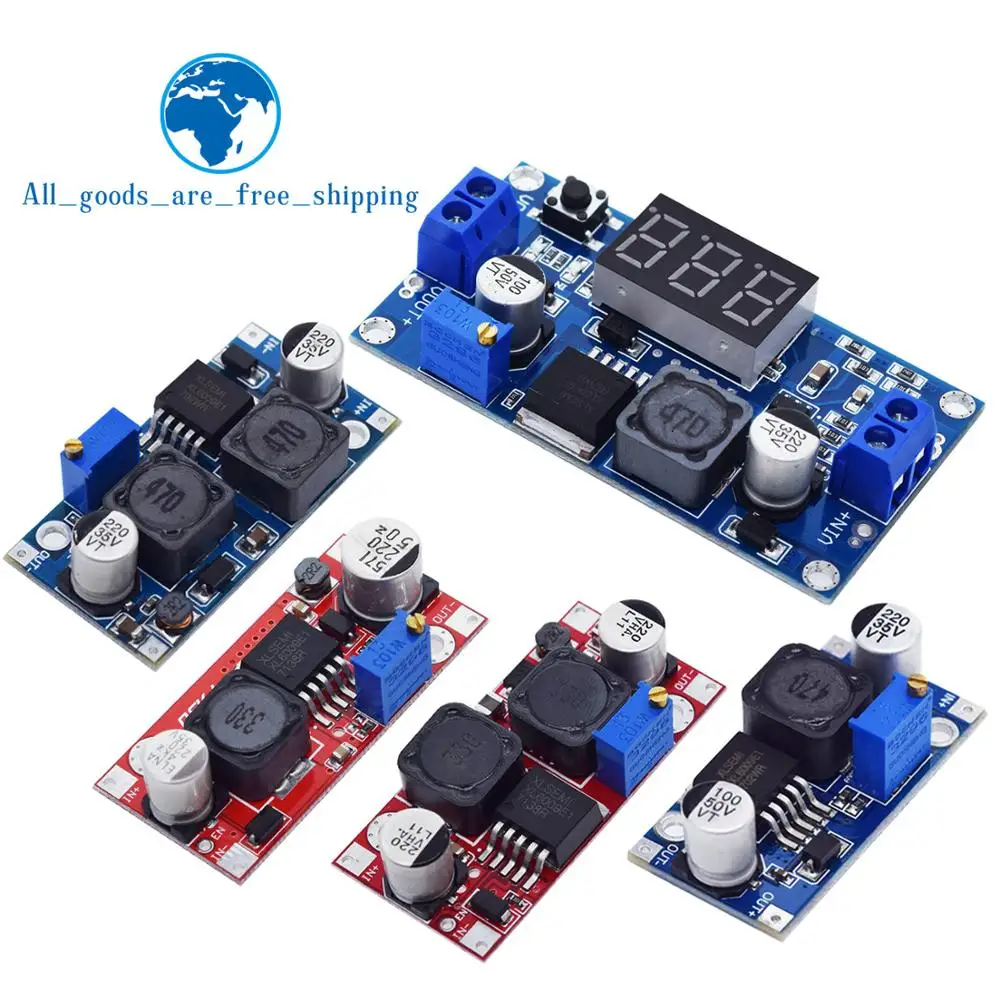 Tzt boost buck DC-DC ajustável step up down conversor xl6009 módulo de fonte de alimentação 20w 5-32v a 1.2-35v