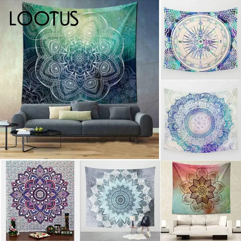 

Wall Hanging Hippie Bedspread Large Indian Throw 150*130cm 7 SIZE Table Cloth Home Wall Decor Bed Curtain Headboard Cover