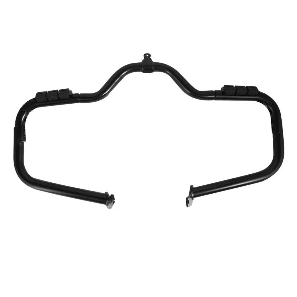 

Motorcycle Mustache Engine Guard Crash Bar highway For Harley Touring Electra Glide14-18 17 Matte Black