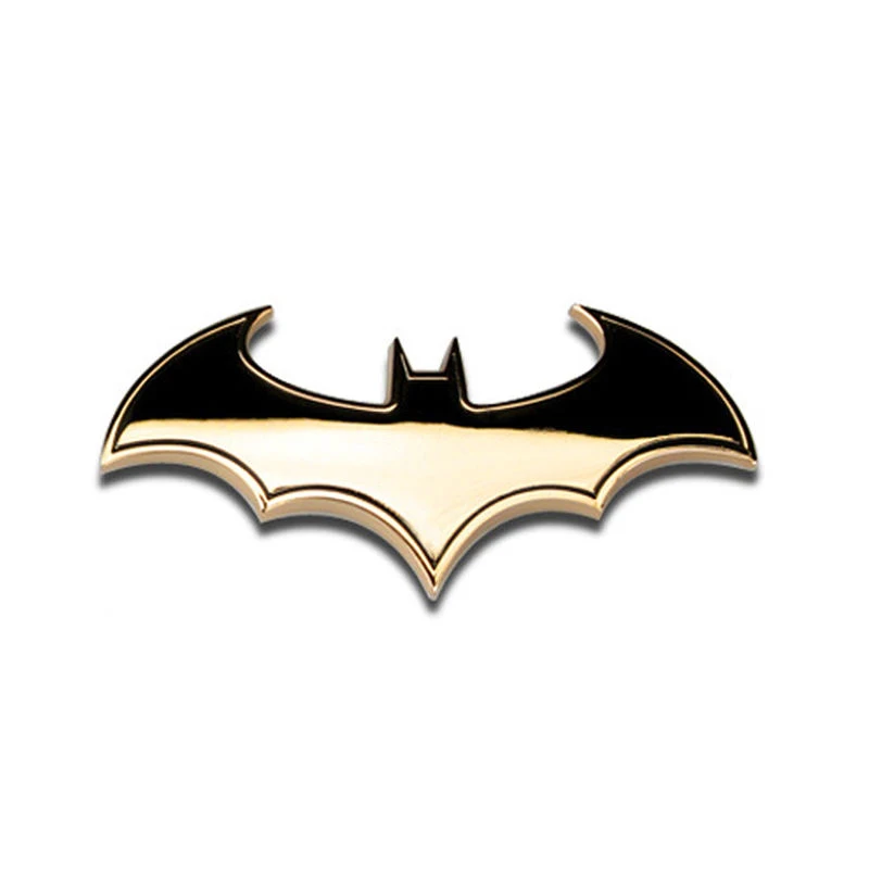 1Pc x Cool 3D Metal Bat Logo Car Sticker Metal Batman Badge Emblem Tail Decal