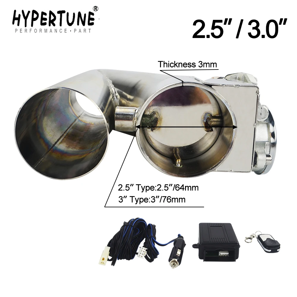 

Hypertune - Universal Stainless Steel 2.5" / 3" Dump Valve Electric Exhaust Cutout with Wireless Remote HT-CT93