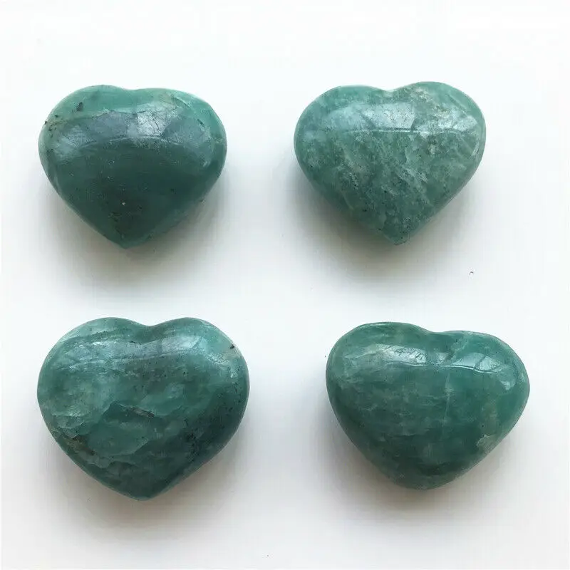 

Natural Crystal Stone Amazonite Heart Love Quartz As A Gift Natural Quartz Crystals 1 Piece