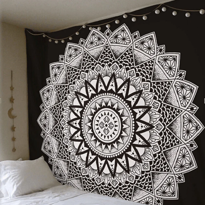 Mandala Tapestry Indian Decorative Wall Hanging Floral Boho Carpet Colored Printed 150 150Cm huismerk kopen in de aanbieding Mandala Tapestry Indian Decorative Wall Hanging Floral Boho Carpet Colored Printed 150 150Cm huismerk kopen in de aanbieding