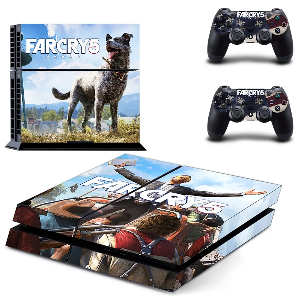 Far Cry 5 Farcry наклейка на кожу PS4 Виниловая для консоли Sony Playstation 4 и 2 контроллера