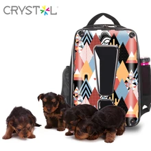

CRYSTL new pet backpacks travel rucksack 18 inch PC hard case backbag for your lovely pet ,go anywhere ,pattern customization,