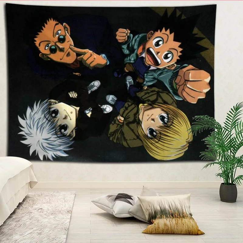 

New Arrival Hunter x Hunter Tapestry Hanging Blanket background wall bedroom Home Art Tapestries Decor Customize your image