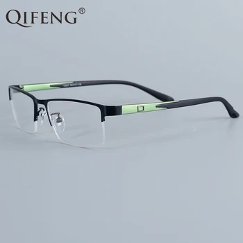 

QIFENG Spectacle Frame Eyeglasses Men Computer Optical Prescription Eye Glasses Frame For Male Transparent Clear Lens QF12007