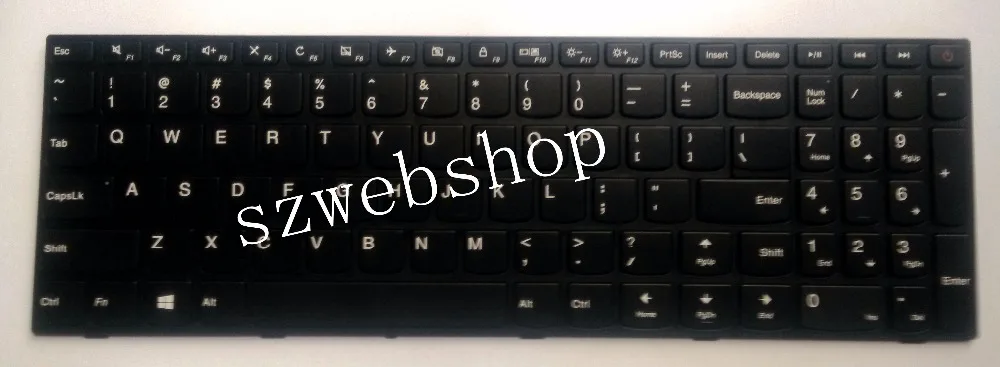 New for lenovo ideaPad 110 15ISK English US laptop keyboard No backlit with frame black