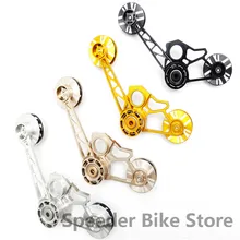 Aceoffix 4 цвета для велосипеда Brompton натяжитель 123 г алюминиевый сплав CNC для одной скорости внешний 2 Внешний 3 Внешний 4 скорости