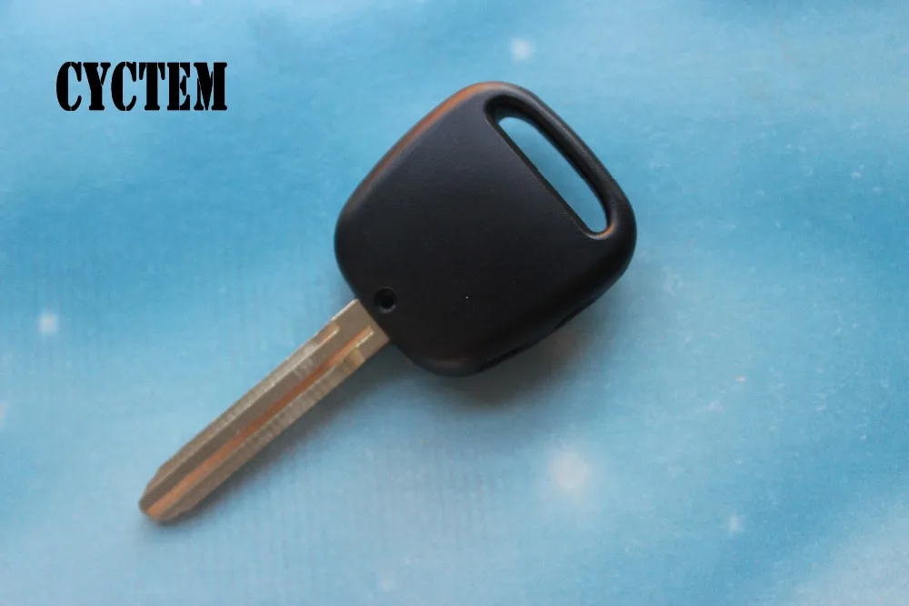 CYCTEM зазор! Чехол для автомобильного ключа дистанционного управления с 2 отверстиями на боковой пластиковой крышке с лезвием Toy43 подходит для Toyota