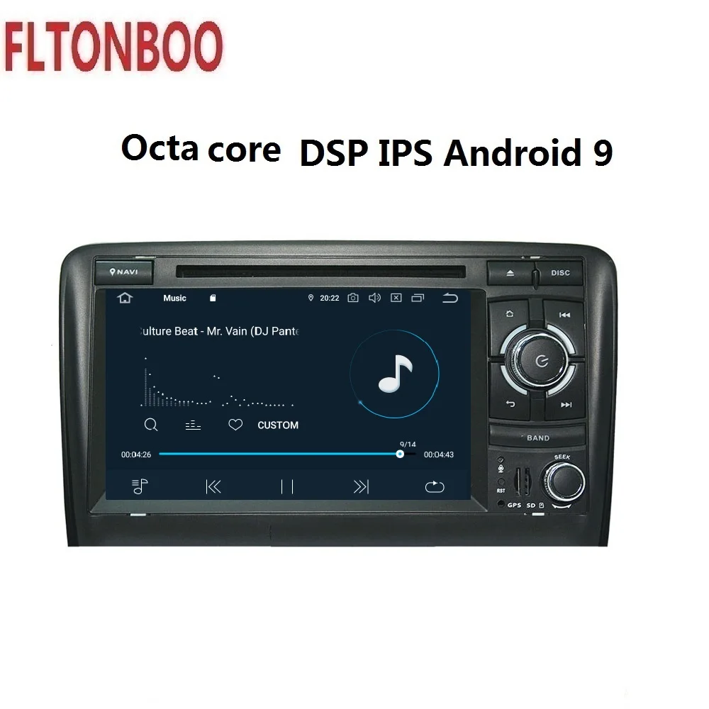 Best 7"Android 9 for AUDI A3 2003-2011 car DVD gps navigation,px5,Wifi,3g,RAM 4G ROM64G,8 core,touch screen,steering wheel,canbus 4