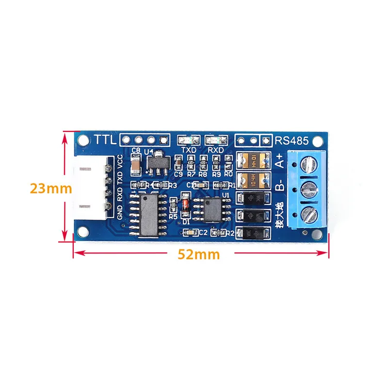 Ttl к RS485 для Arduino USB модуль преобразователя AVR 3,0 V~ 30V конвертер высокого EMC EMI 3,3 V/5,0 V сигналы аппаратное автоматическое управление