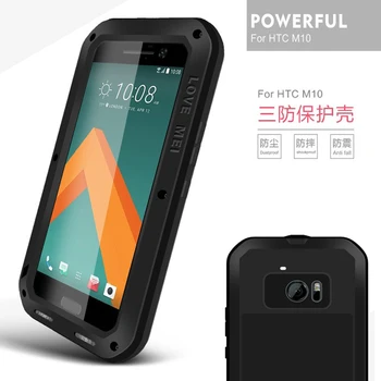 

LOVEMEI Luxury Dirt-resistant Anti-knock Metal Aluminum Cases Cover with Gorilla Glass for HTC 10 M10 Heavy Duty Protection Case