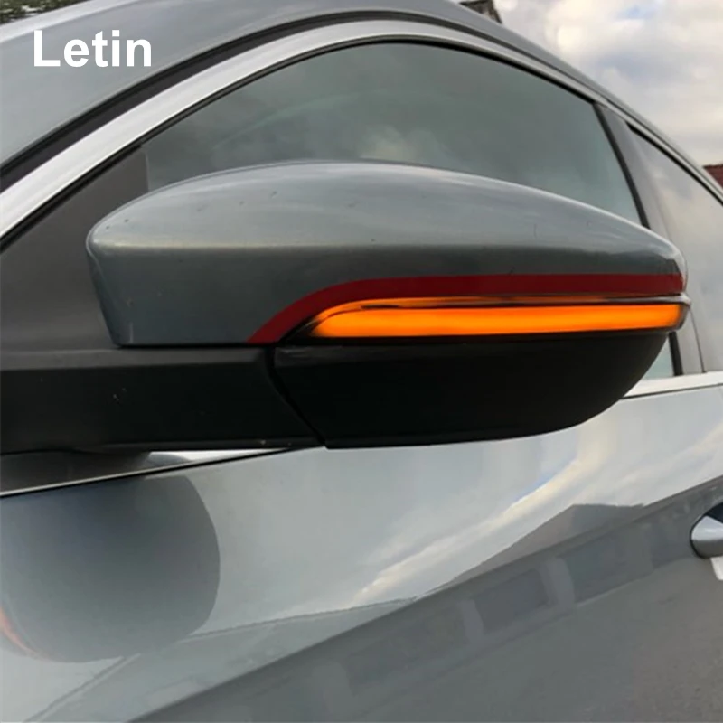 Letin для VW Scirocco MK3 Passat B7 CC индикатор бокового зеркала динамический мигалка