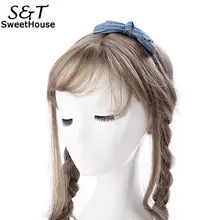 Обруч женский модный пластиковый жемчуг бант волос 3 шт Украшение для волос