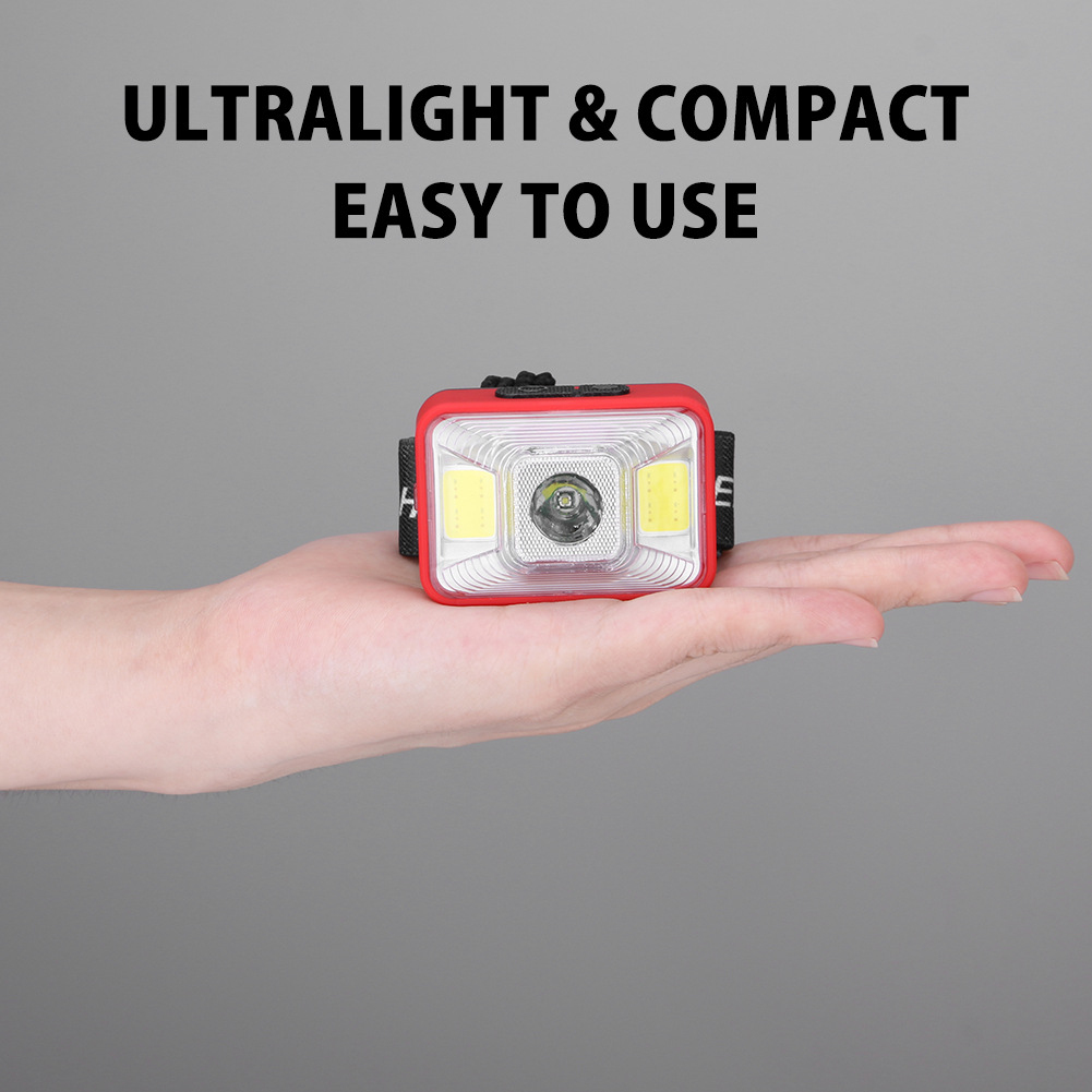 Cheap Waterproof 200Lumens Front Bike Lamp LED Warning Front Light Bicycle Light USB Rechargeable Lamp Bike Hiking Camping Headband 3