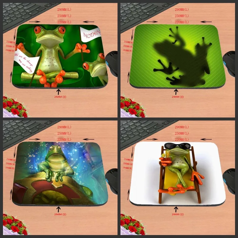 

New Design Unique High Quality Desktop Pad The frog lovely animals Boy Gift Hot Sale Mouse Pad Computer Gaming MousePads