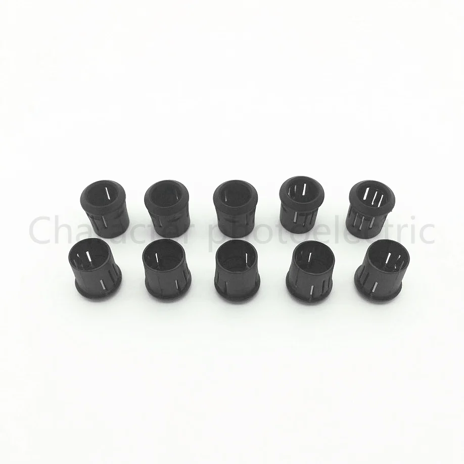 

50 100 500 1000 Pcs/Lot 10mm LED Light Emitting Diode Holder LED Lamp Socket Diode Holder Plastic Black Clip Bezel Mount Useful