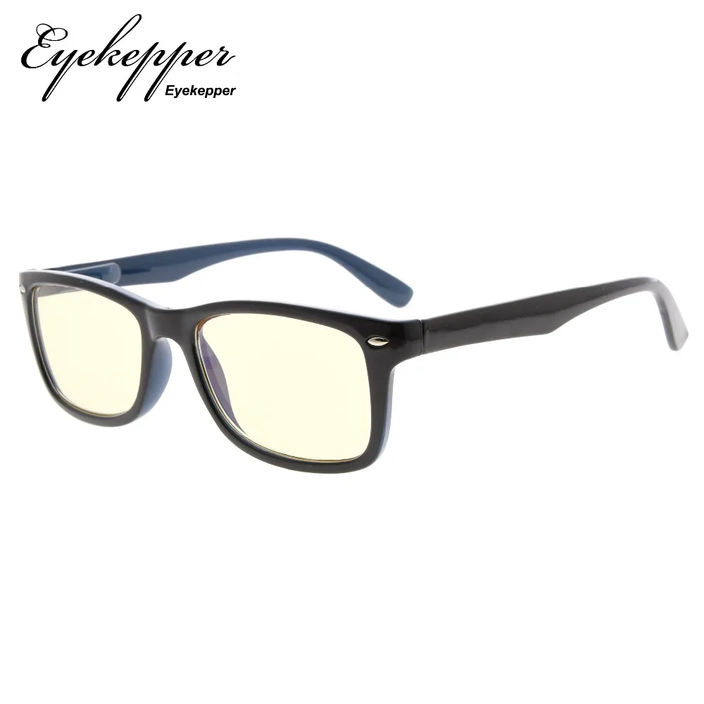 CG075 Eyekepper компьютерные читатели весна-петли качество классический винтажный стиль компьютерные очки для чтения желтые тонированные линзы