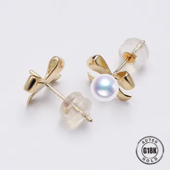 

New Design Circle Earrings 18K Solid Gold Accessorie Earings Women Girls Romantic Jewelry Making Wedding Fine Gift