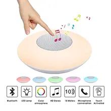 SHAVA Bluetooth Wireless Speaker Night Light LED RGB Colorful Portable Music Loudspeakers Hand-free call For Phone PC with Mic