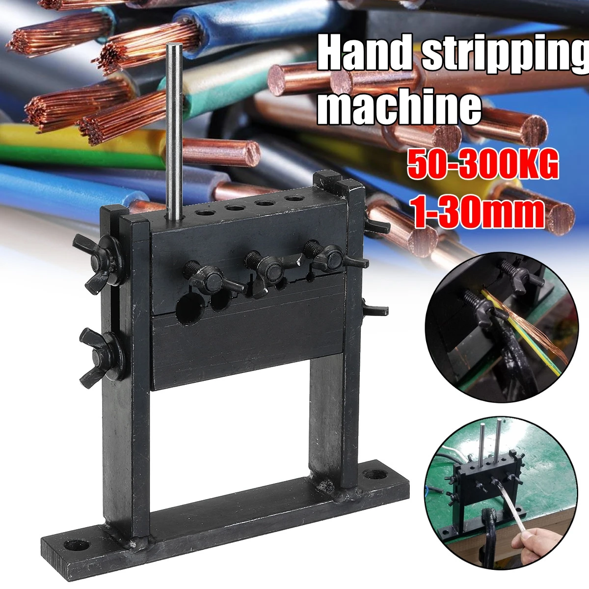 

Hand Tool Manual Scrap Cable Wire Stripping Peeling Machine Stripper for 1-30mm
