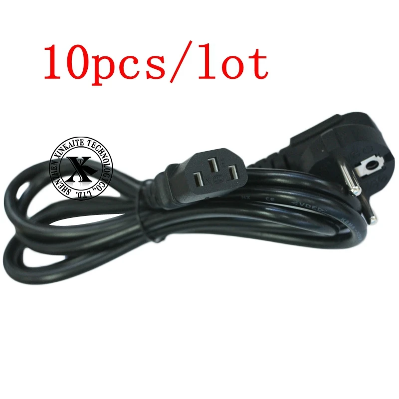 10pcs/lot 1.5M EU Plug power supply cable European power supply cord 3