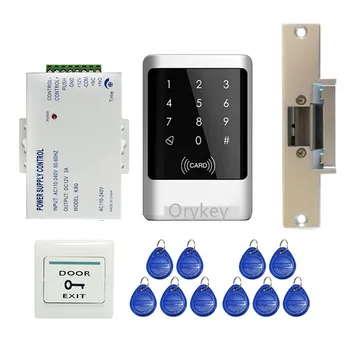 

Waterproof Rfid Door Access Control Kit Set With Electric Strike Lock + 10 RFID