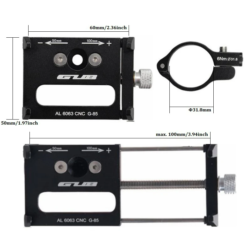 GUB G-85 MTB велосипед держатель телефона Алюминий Универсальное велосипедное крепление Поддержка чехол Кронштейн для мобильного телефона gps