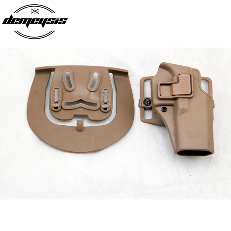 

High Quality Durable Tactical Compact Pistol Belt Holster Right Hand Gun Holster Paddle Waist Belt for GLOCK 17 19 22 23 31 32
