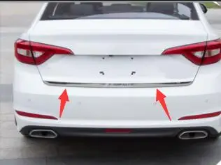 Для hyundai Sonata nine trunk tail Обшивка двери полоса модифицированный шлейф коробка защитная полоса Анти-Царапины анти-польская отделка полосы