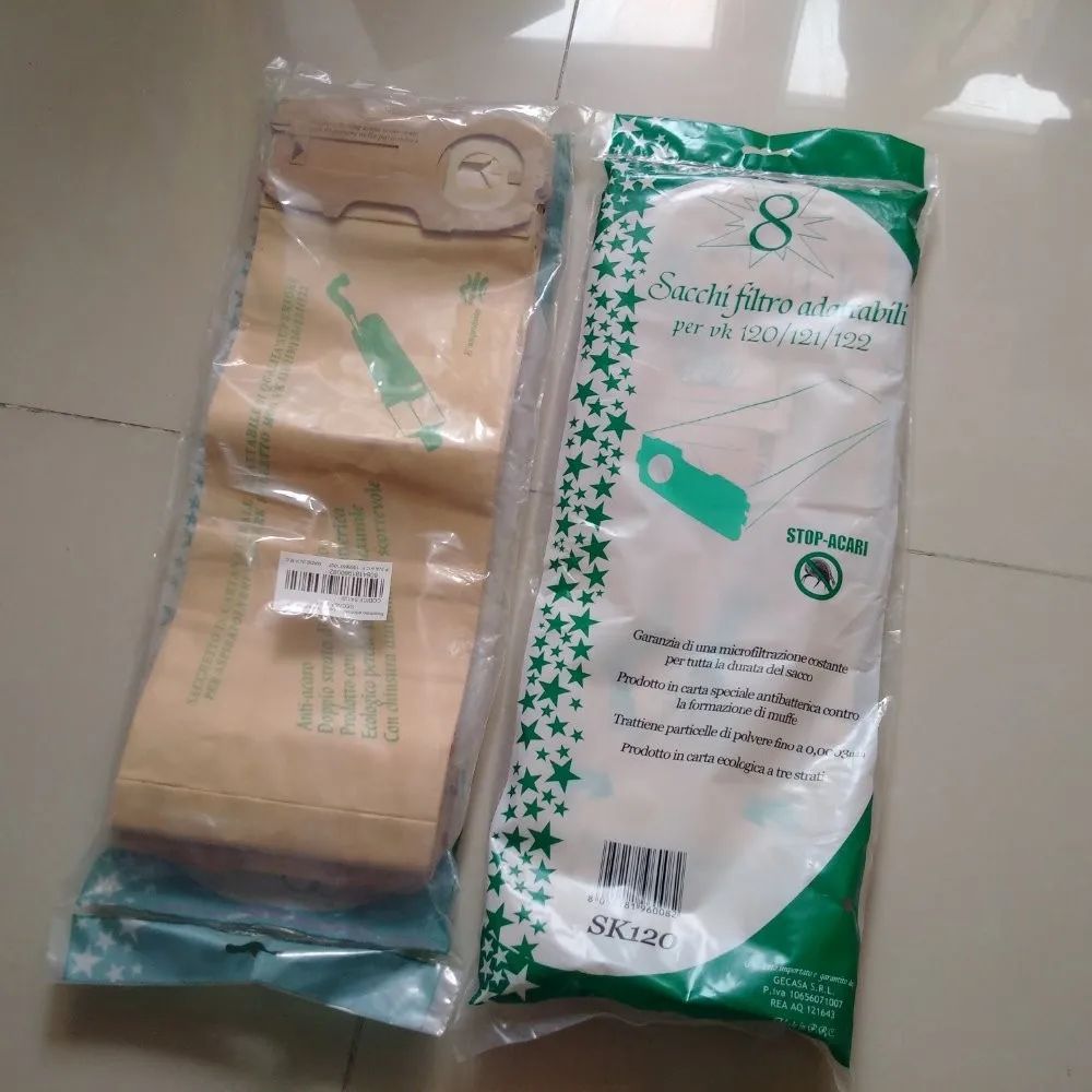 16pcslot  hoover robot vacuum cleaner parts Dust Bags for VK118 VK119 VK120 VK121 VK122 Paper bag garbage bags Free shipping1
