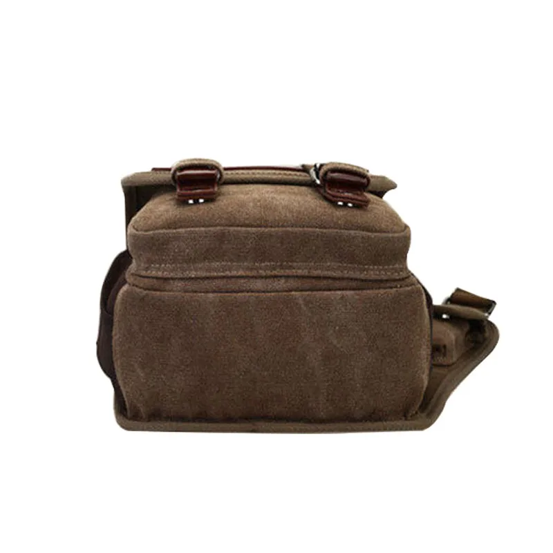  Brand Retro Men Bag Leather Canvas Military Vintage Messenger Bags Men's Shoulder Bags Crossbody Tr